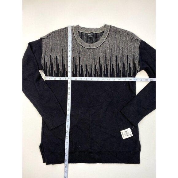 ‎Alfani Sweater Top Small Black Metallic-Sparkle - Picture 2 of 5
